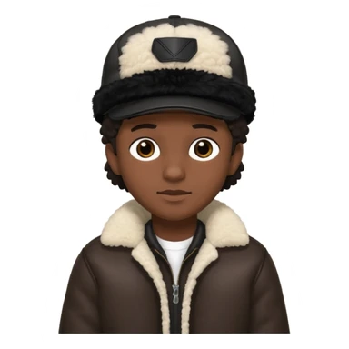 Cappellino New Era New York nero e persona con giubbotto di pecora sticker