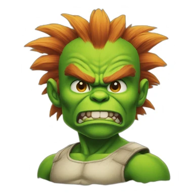 Blanka street fighter sticker