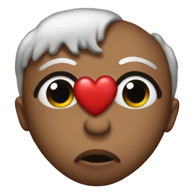 kiss emoji but replace the heart with a pile of poop sticker