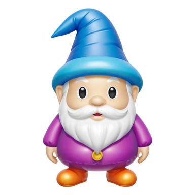   jeff koons inflatable puffy halloween gnome sticker