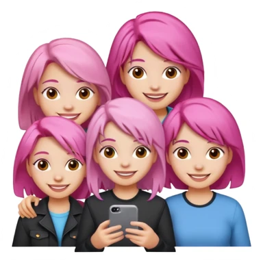 بنات ورديات sticker