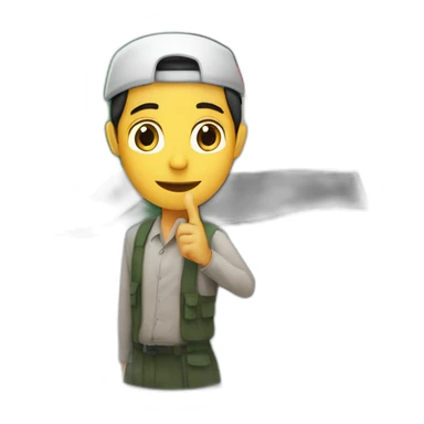 une homme avec le drapeau de la palestine dans les mains sticker