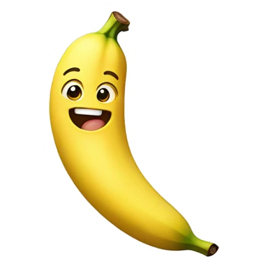 Emoji sucking banana with a bow in her hair sticker