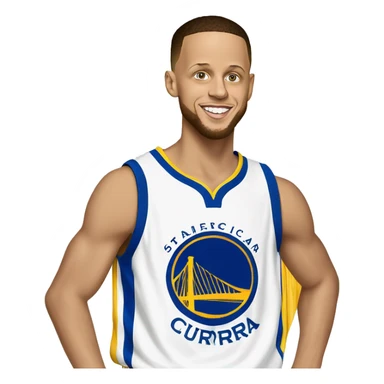 Stephen curry with an américain flag sticker