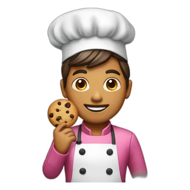 Patissier avec cookie sticker