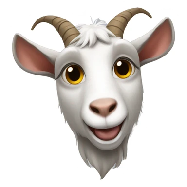 goat with a rat costume sticker