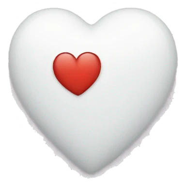 A white heart with I love you inside  sticker
