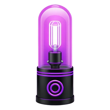 1980s black lighting lamp sticker