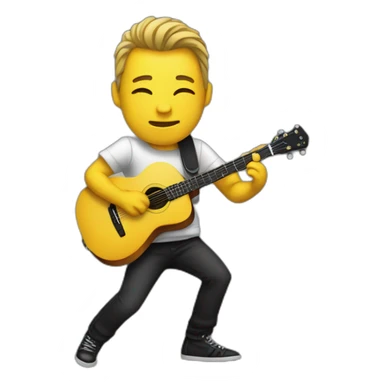 Guitarist sticker