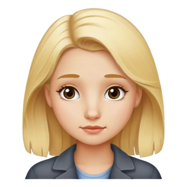 blonde haired girl with moles  sticker