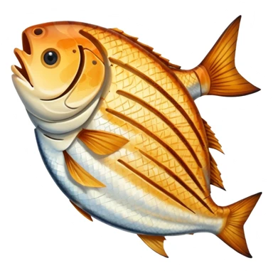 grilled fish protein, sticker