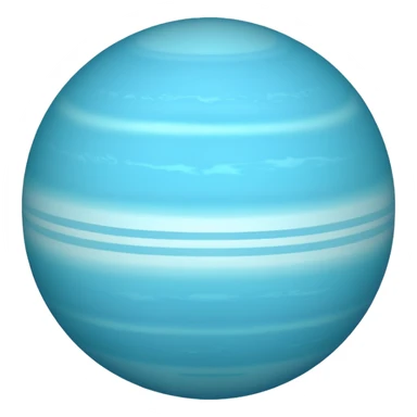 planet uranus emoji which is copayable with rings like saturn but vertical 90 you know right sticker