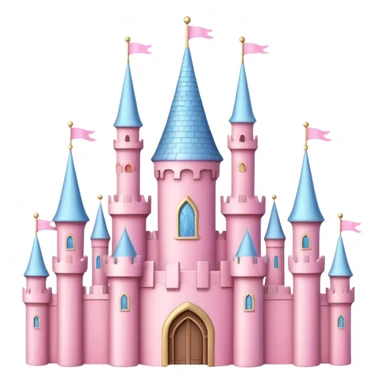 pink princess castle  sticker