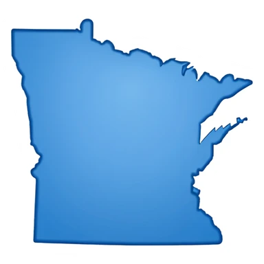 state of minnesota, plain white outline. sticker