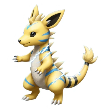 Ampharos-Zeraora-fusion sticker