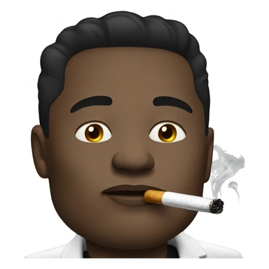 black elon musk smoking  sticker
