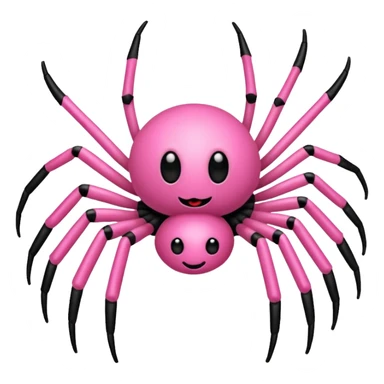 a spider with a pink tutu sticker
