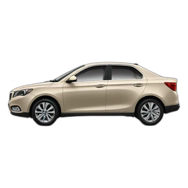 Car Geely CK beige color view from the side sticker