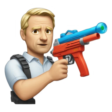 olof-palme-with-watergun sticker