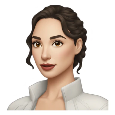 Gal gadot cabello liso sticker