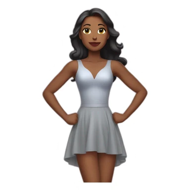 superwoman in dress sticker