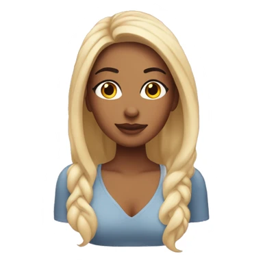 Una chica haciéndose el skincare sticker