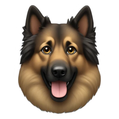 belgian tervuren with dark fur sticker