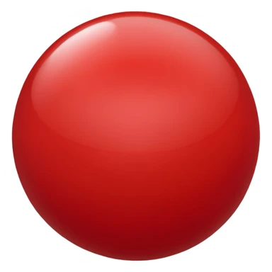crimson-red sphere sticker