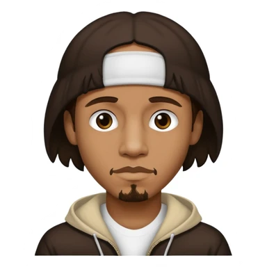 Wish Bone of bone thugs-n-harmony with dark brown hair sticker