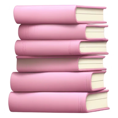 Light pink stack of books sticker