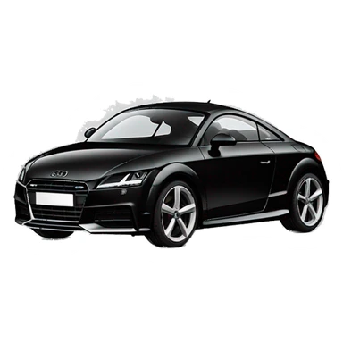 Black 2016 Audi TT sticker