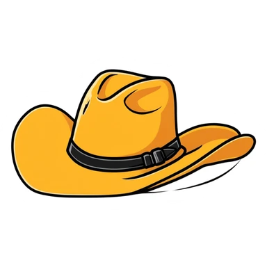 Texas cowboy hat sticker