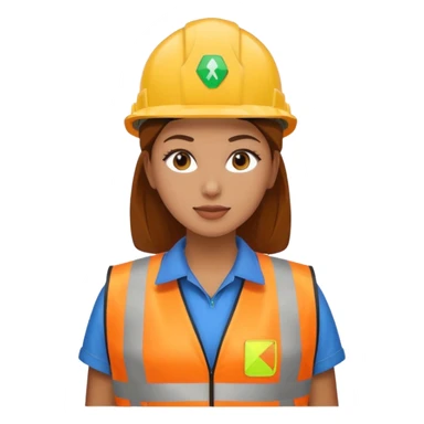 women, Waste Management, safety vest sticker