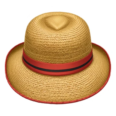 Give luffy straw hat emoji sticker