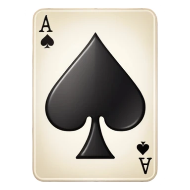 Ace of Spades for stage magic sticker