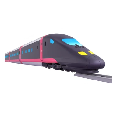 high speed bullet train sticker