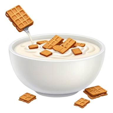 Yogurt with cinnamon toast crunch cereal sticker