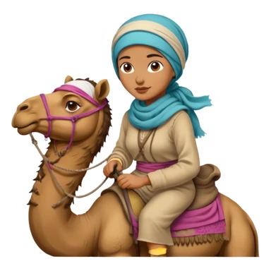 Desert Nomad Traveler with camel sticker