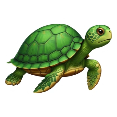 turtle moving forward, calm sticker