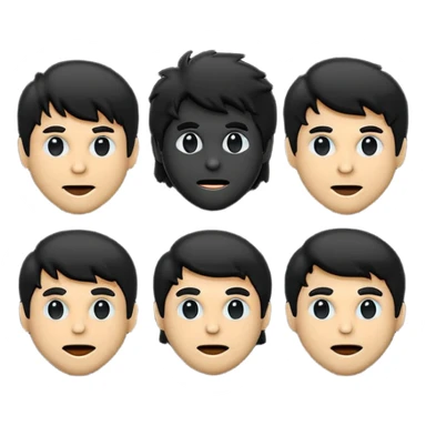 GENERAME  ENTRE 3 Y 5  ICONOS TIPO EMOJI SILUETEADOS SIN FONDO   ESTILO RETRO OCHENTERO CON LA TEMATICA DE LA PELICULA An American Werewolf in London (Un hombre lobo americano en Londres) sticker