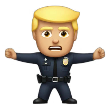 trump-getting-arrested sticker