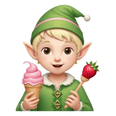 
baby elf with strawberry ice cream




 sticker