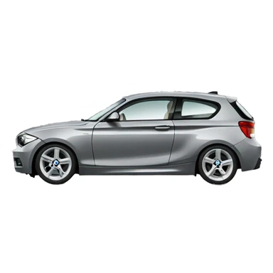 bmw 1 series 2005 grey sticker
