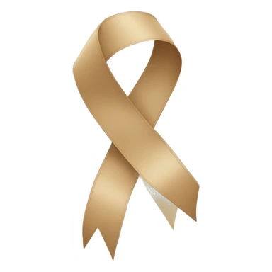 Beige ribbon sticker