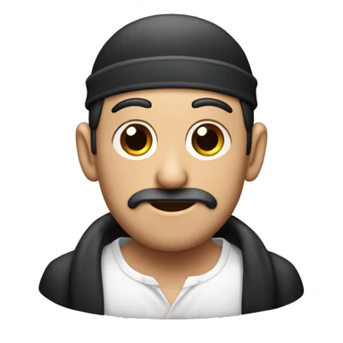 jewish person with yarmulke and side locks sticker