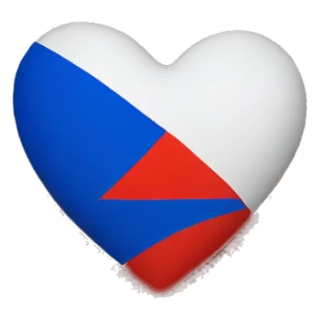 Russian flag heart sticker