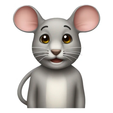 Maus mit schleife auf dem kopf sticker