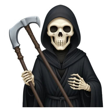 Grim reaper with site sticker