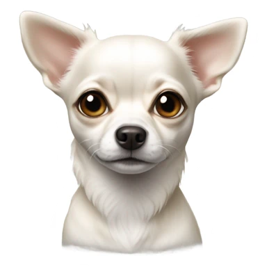 white realistic chihua sticker