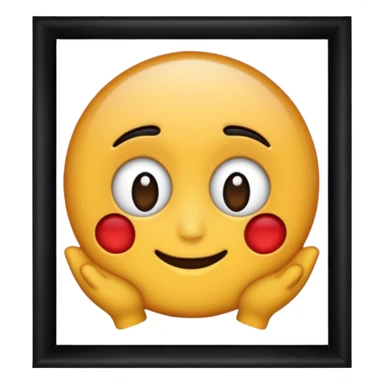 Black photo frame sticker